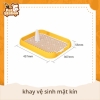 Khay vệ sinh cho chó 3 mặt kín
